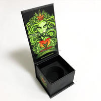 Boîte carrée en verre de 5 ml et 9 ml avec rabat magnétique, boîtes cadeaux de luxe, fermeture magnétique, emballage cadeau pour le stockage de bougies