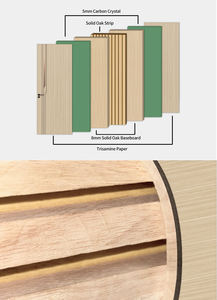 Puerta Interior Moderna de Madera MDF para Hotel, Puerta de Polímero Sólido para Dormitorio, Casa o Villa, Diseño Compuesto Acabado - Product Image 2