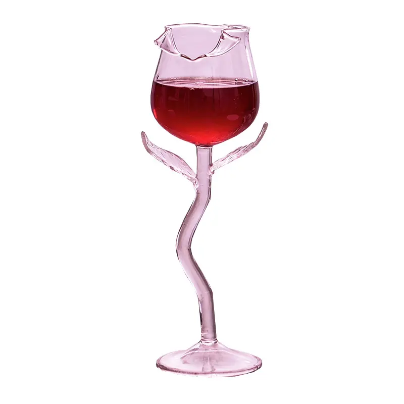 마시는 도자기 세라믹 자료 로즈 발 잔 진주 와인 유리 크리스탈