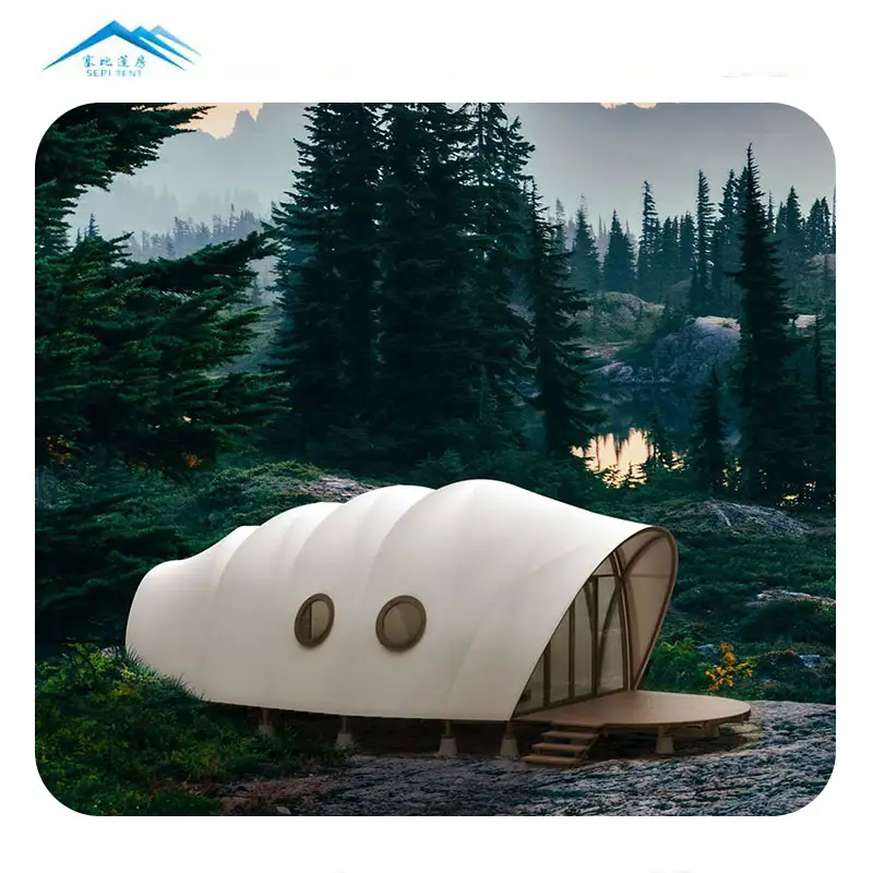 Сборная хижина domo glamping, миниатюрные палатки-дома из Румынии, изоляционная крышка PVDF для отеля, номера, курорта, палатки для кемпинга