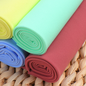 Hoge Elastische Nylon Spandex Interlock Stof Ademende Gebreide Sportkleding Jurk Voor Meisjes Zacht Handgevoel Met Geweven Technics - Product Image 5