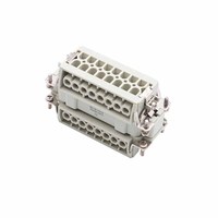 Connecteur Électrique Robuste 500V 16A à 16/18 Broches, Insert Étanche pour Modèle d'Alimentation