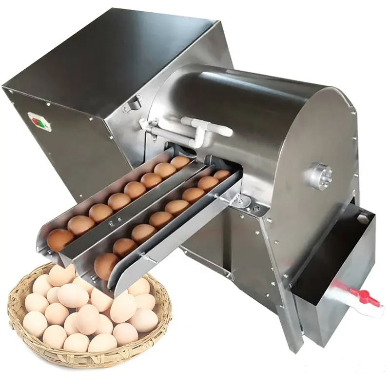 Kleine Doppelreihen Automatische Eier waschmaschine für Hühner wachtel ente Kamel Wasser zirkulation Eier waschmaschine