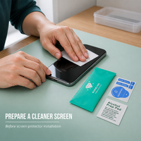 Kit de Limpieza de Pantalla de Vidrio Templado con Paño de Microfibra para Uso Profesional en Oficina y Hogar, Personalizado OEM ODM