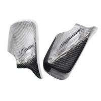 JDMotorsport88 Cubiertas Decorativas para Espejos Retrovisores Laterales con Aspecto de Fibra de Carbono ABS para BMW Serie 3 E46 Sedán 2001-2005
