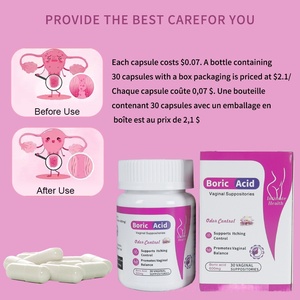Caja personalizada <span class=keywords><strong>para</strong></span> lubricante vaginal <span class=keywords><strong>para</strong></span> el cuidado vaginal femenino, supositorios vaginales, cápsulas de ácido bórico - Product Image 5