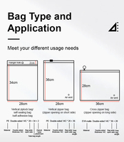 Sac à fermeture éclair mat personnalisé UniOne pour t-shirts, maillots de bain, vêtements, sac en plastique noir givré avec fermeture éclair pour l'emballage des vêtements
