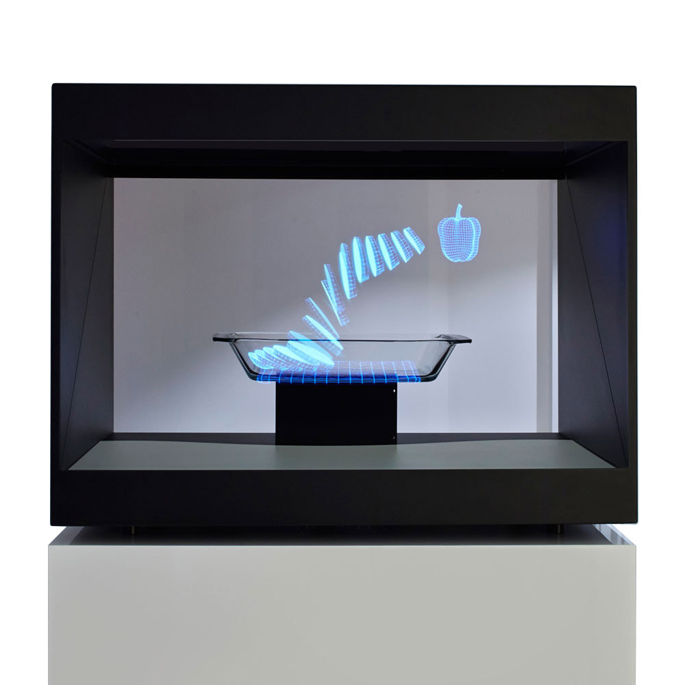 ホロキューブホログラムショーケースホログラフィック3D屋内広告機器