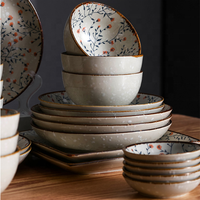 Service de table en porcelaine, 6 pièces, service de vaisselle blanche en céramique pour cadeau