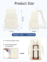 Mochila de Viaje Uselike para Mujer, Capacidad para Laptop de 15.6 Pulgadas, Diseño Acolchado y Bonito, Resistente al Agua