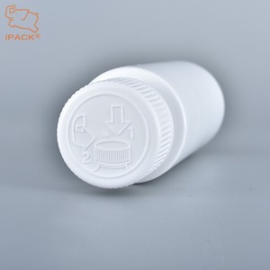 Frasco vacío de minoxidil redondo blanco de 60 ml con tapón a prueba de niños - Product Image 5