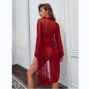 Venta caliente de lujo Lady Sexy Lingerie con plumas Hollow Out Design para Sexy Night Ladies Lingerie - Product Image 4