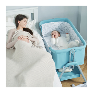 <span class=keywords><strong>Cama</strong></span> de bebé para recién nacidos Cunas para niños <span class=keywords><strong>Cuna</strong></span> para bebés Cabeceras Co-sleeper <span class=keywords><strong>Cama</strong></span> de lujo ajustable en altura <span class=keywords><strong>Cuna</strong></span> unida a la <span class=keywords><strong>cama</strong></span> de adultos - Product Image 4