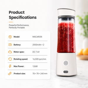 Presse-citron portable promotionnel, mini <span class=keywords><strong>mixeur</strong></span> électrique avec interface USB, tasse de <span class=keywords><strong>mixeur</strong></span> rechargeable pour une utilisation nomade - Product Image 5
