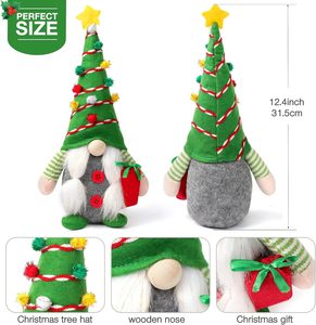 Muñecos de Peluche Navideños al por Mayor, Pareja de Gnomos de Pierna Larga, Hombre de Jengibre, Hechos a Mano, Gran Venta - Product Image 2