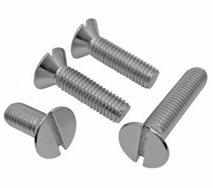 Tornillos de máquina ranurados y avellanados de acero inoxidable 304 GB68, tornillos de cabeza plana M1.6 - Product Image 2