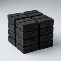 Charbon de bois carré noir de 50 mm à allumage rapide pour barbecue et aromathérapie