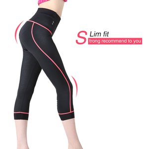 Popular negro damas montar en bicicleta pantalones cortos de ropa de bicicleta acolchado <span class=keywords><strong>mujer</strong></span> ciclismo medias - Product Image 3