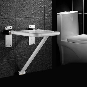Tabouret de douche concentrique pour personnes âgées, capacité de charge de 250 kg, équipement de sécurité antidérapant en plastique et acier inoxydable pour salle de bain - Product Image 2