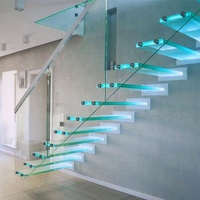 DAIYA — chaise de levage d'escalier avec balustrade en verre trempé