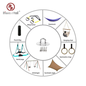 <span class=keywords><strong>Kit</strong></span> de suspension au plafond en acier inoxydable 304, support d'<span class=keywords><strong>ancrage</strong></span>, crochet de suspension pour équipement sportif - Product Image 6