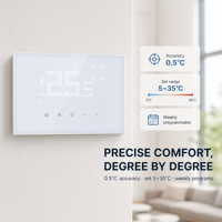 Thermostat intelligent Hysen HY132AC pour ventilo-convecteur, contrôleur de température ambiante programmable Wi-Fi Tuya pour système de climatisation centralisée