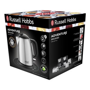 Bouilloire électrique 2400W (1Lt) ADVENTURE Compatto Noir et Argent 24991 70 - Product Image 2