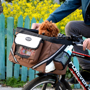 Cesta duradera para bicicleta para mascotas, correa para perro, bolsa de transporte plegable para coche, asiento de viaje para cachorro, gato, Animal - Product Image 6