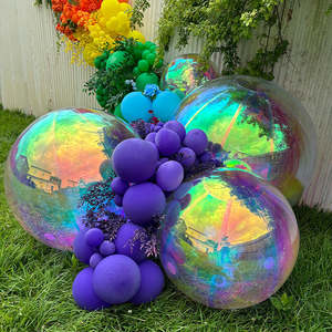 <b>Ceiling</b> Decoration Hanging Customized Color Shinny <b>PVC</b> Inflatable Balloon Mirror Ball Big Reflective Balls for Parties Customize - Product Image 3