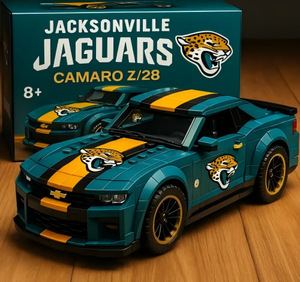Modèle de <span class=keywords><strong>voiture</strong></span> de course Football Spirit en blocs de construction, jouet de construction en ABS, échelle <span class=keywords><strong>1</strong></span>:<span class=keywords><strong>12</strong></span>, kit d'assemblage durable pour les amateurs de sport - Product Image 6