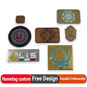 High Quality <strong>Custom</strong> Design Stainless Steel Nametag Laser Engrave Metal Employee Strong Magnet <strong>Name</strong> Tag Lapel Pin <strong>Badge</strong> Nameplate - Product Image 2
