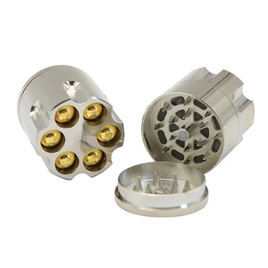 Factory Custom 30mm/40MM Diameter 3 Parts Revolver Herb <strong>Grinder</strong> Smoke Zinc Alloy Tobacco Metal <strong>Bullet</strong> Herb <strong>Grinder</strong> - Product Image 3