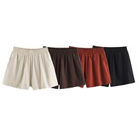 Shorts décontractés et confortables pour femmes, nouvelle collection 2026, style rétro chic, taille élastique, mini-short.