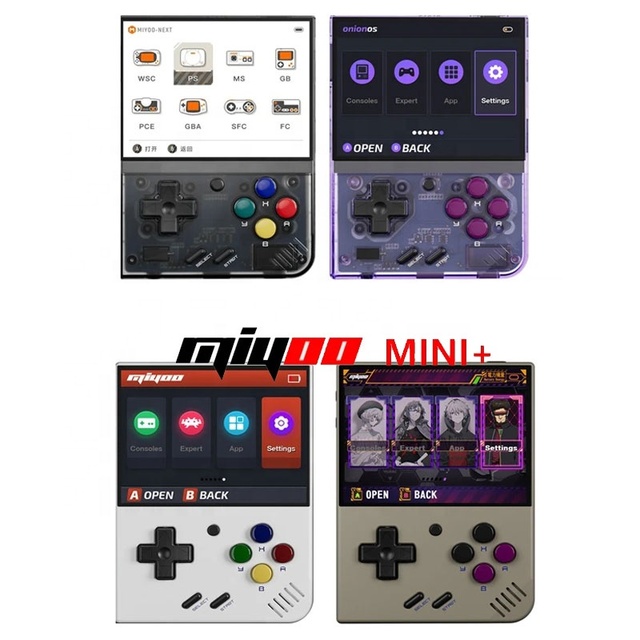 In Stock MIYOO MINI Plus Portable Retro Handheld Game Console 3.5-inch IPS HD Screen Children's Gift Linux System