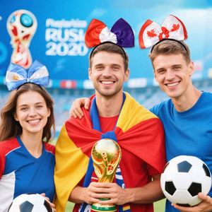 Diadema Personalizada con Bandera Patriótica de EE. UU., Canadá y México, Lazo para el Cabello con Temática de México para Fanáticos del Deporte y Animadoras, Accesorios Personalizados para Equipos - Product Image 3