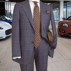 Лидер продаж, итальянский однобортный костюм с нагрудными лацканами, 2 шт., мужской костюм в классическом стиле, итальянский тканевый Костюм Джентльмена на заказ - Product Image 5