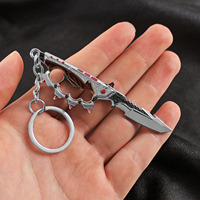 Accessoire pour figurines d'action Delta Force HawkOps, mini couteau porte-clés Creed en alliage de zinc léger de 9 cm
