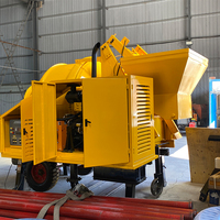 Bétonnière avec pompe, mini bétonnière hydraulique électrique portable pour solutions d'efficacité dans la construction