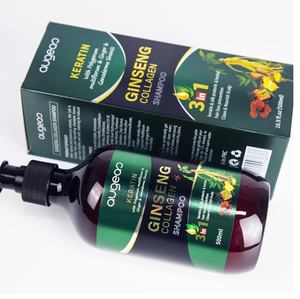 Produits de soin capillaire professionnels personnalisés OEM, shampoing et après-shampoing au ginseng, kératine et collagène - Product Image 1