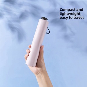 Parasol de voyage compact ultra léger 90 cm à trois plis, protection UV, ouverture manuelle, anti-UV pour adultes - Product Image 2