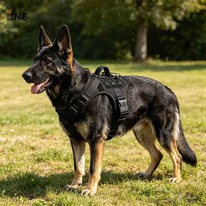 Harnais tactique Molle réglable et personnalisable pour chien, couleur kaki, <span class=keywords><strong>gilet</strong></span> durable avec poignée <span class=keywords><strong>de</strong></span> contrôle pour chiens <span class=keywords><strong>de</strong></span> taille moyenne à grande - Product Image 3