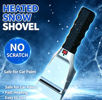 Grande Vente : Grattoir à Glace Chauffant 12V, Pelle à Neige Électrique pour Pare-Brise, Élimination Sûre de la Neige et de la Glace sans Rayures sur la Peinture de Voiture