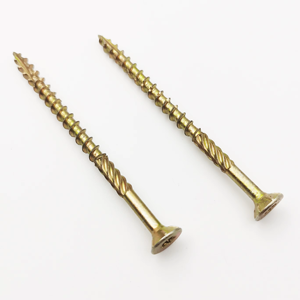 Directo de fábrica Todos los tamaños de <span class=keywords><strong>cabeza</strong></span> plana CSK Trox Drive <span class=keywords><strong>Tornillo</strong></span> de madera de media rosca Tornillos multiusos de zinc amarillo - Product Image 5