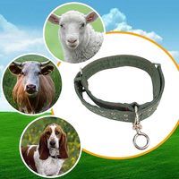 Sabuk kerah ternak tebal yang dapat disesuaikan kanvas kalung traksi tali leher ternak untuk unta anjing kambing kuda sapi