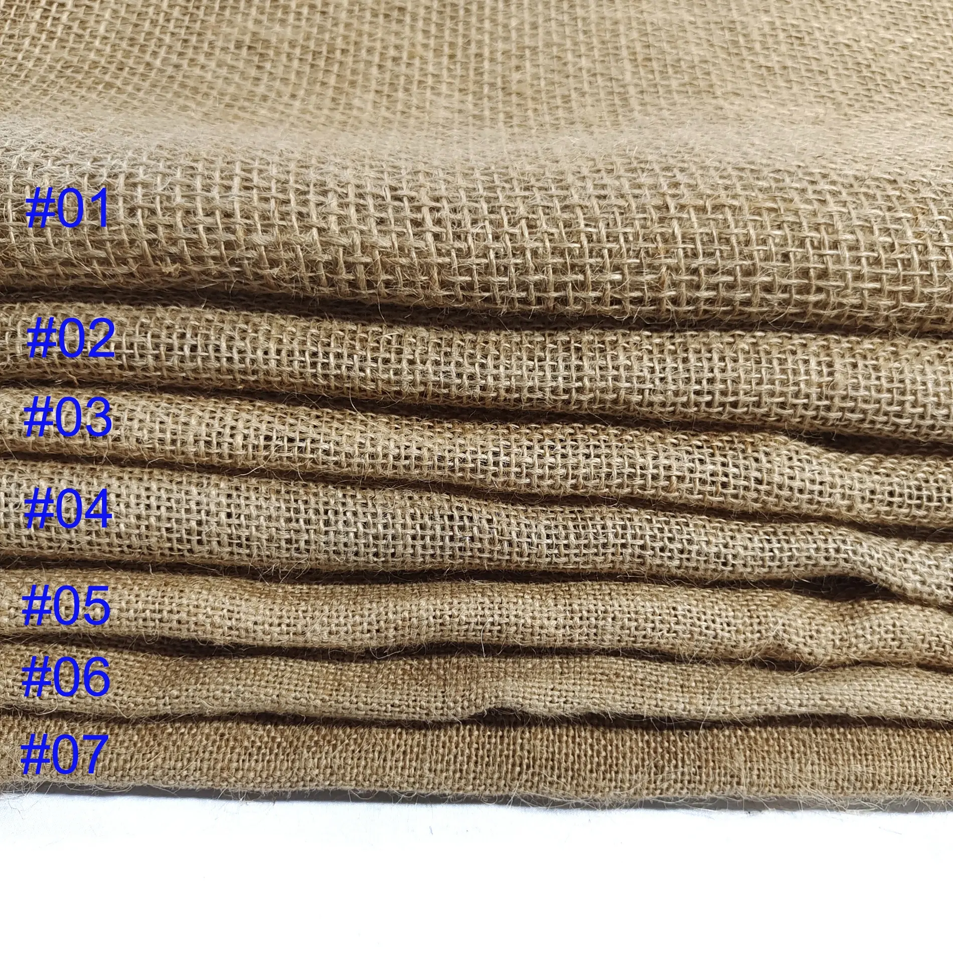 40 inch Natural Aisle Burlap Fabric Roll 100% Jute Fabric