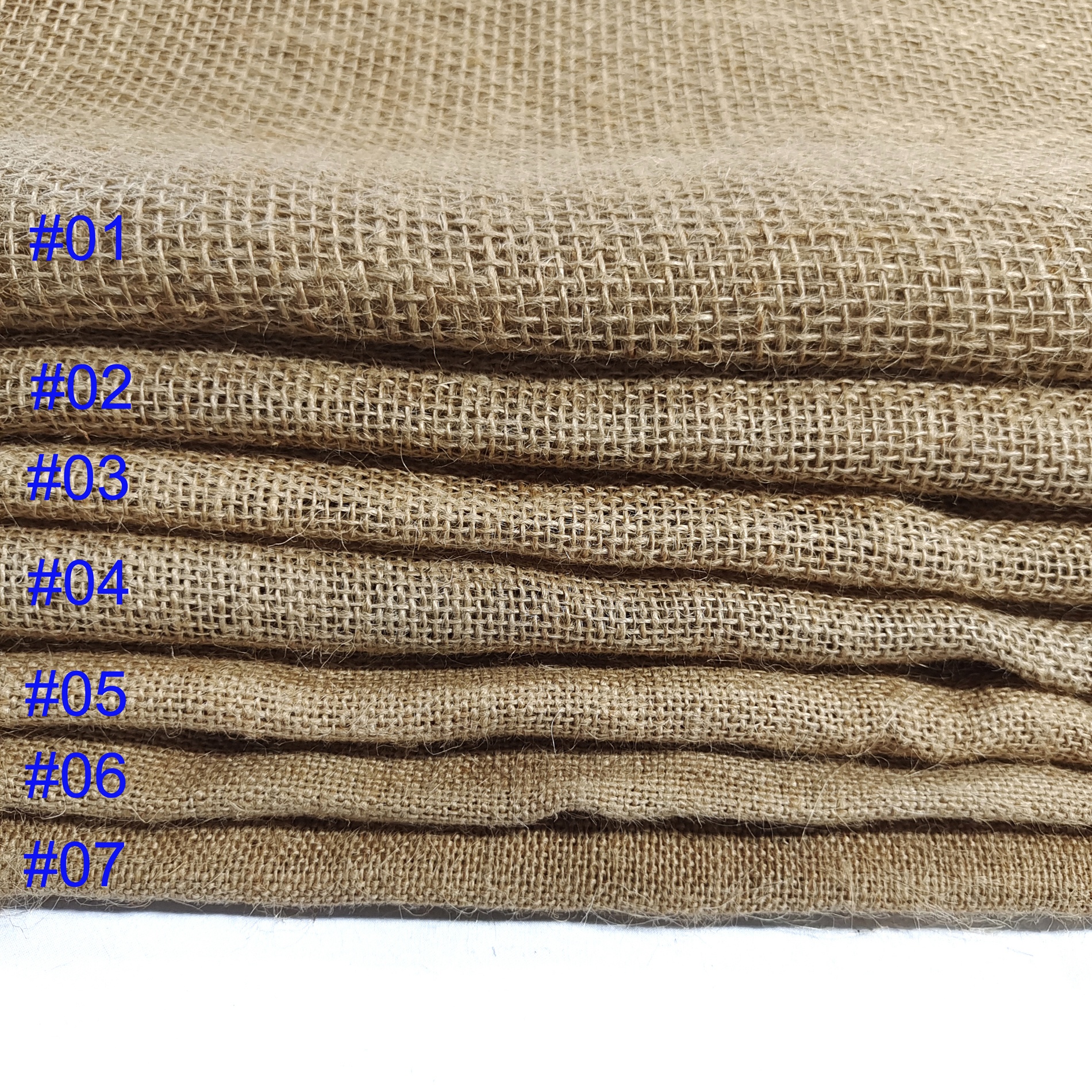 40 Inch Natuurlijke Gangpad Jute Stof Roll 100% Jute Stof