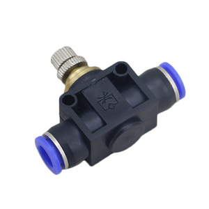 Nhựa Khí Nén Đẩy Trong Phụ Kiện LS Air Flow Điều Chỉnh Tốc Độ Van Điều Khiển Tay Van - Product Image 2