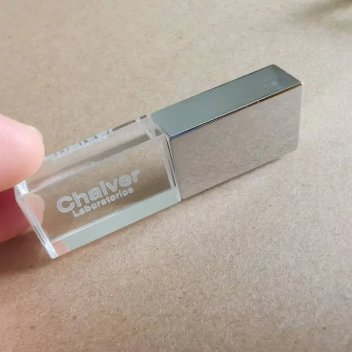crystal acrylic 2.0 3.0 8GB 16GB 32GB 64GB key usb pen drive USB with engraved customized logo printing