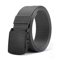 Ceinture tactique en nylon avec boucle 3,8 cm, ceinture en toile personnalisée pour hommes et femmes, ceinture en tissu de haute qualité pour l'extérieur