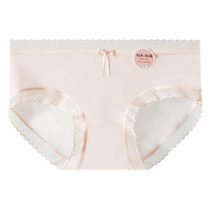 Culotte Hipster Sexy Sans Couture Antibactérienne Taille Moyenne en Tricot Solide pour Femme Pure Désir - Product Image 5